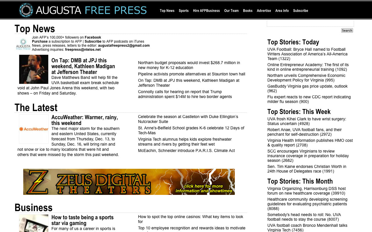 Publish guest post on augustafreepress by Websitesocial | Fiverr