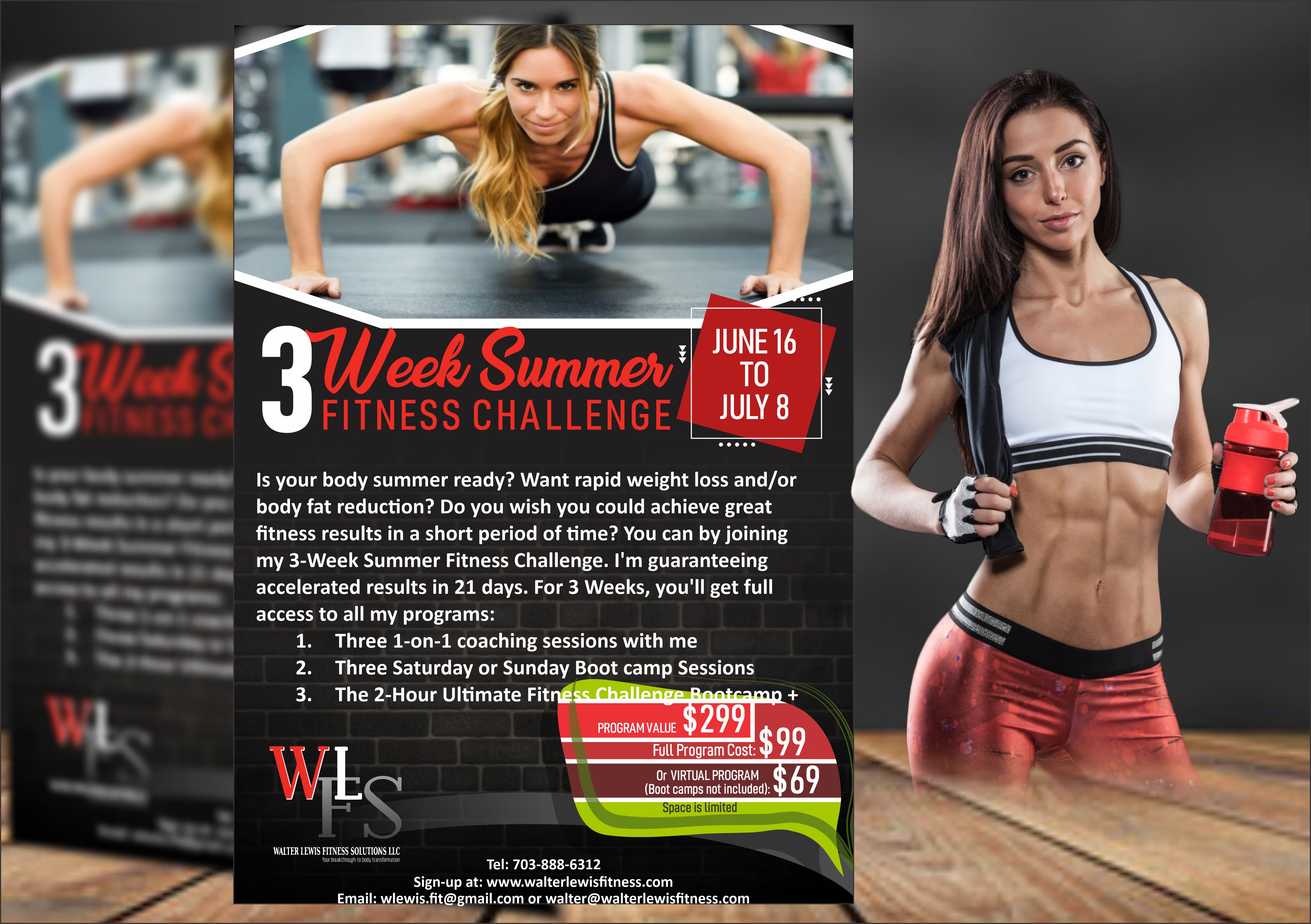 Do sports and fitness flyer by Babar21  Fiverr With Regard To Fitness Boot Camp Flyer Template