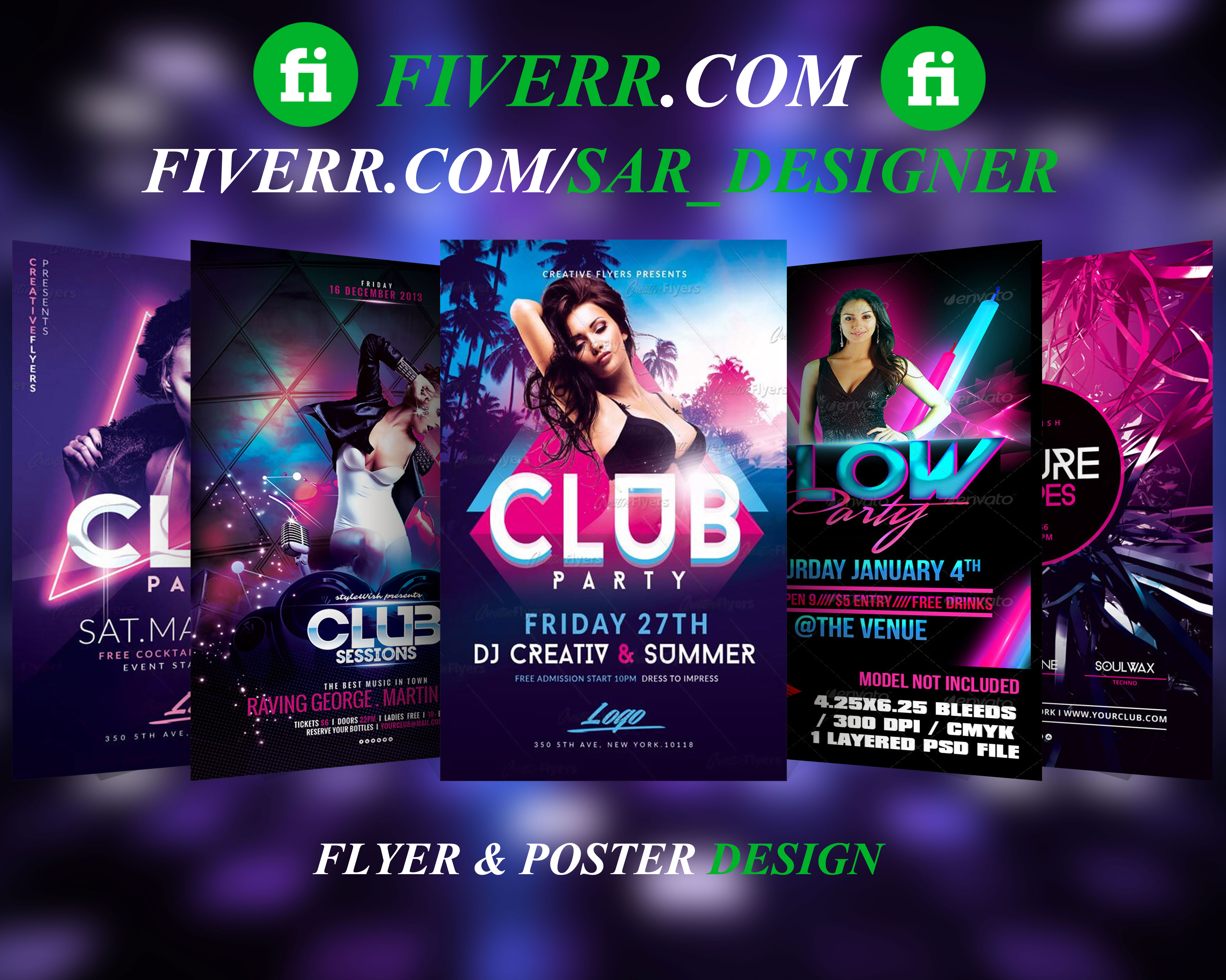 Design Music Flyer Club Flyer Dj Flyer Party Flyer And Event Flyer By Sar Designer