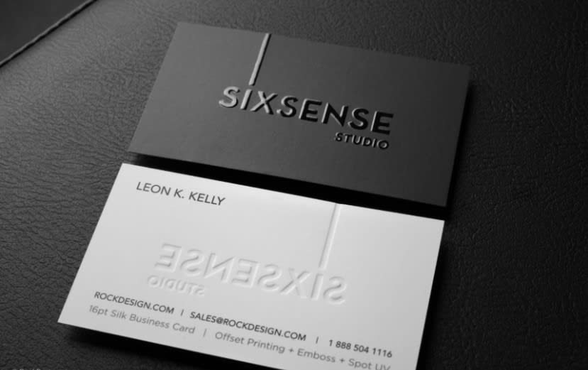 Embossed Business Cards / Business Card Ideas Mississauga Luxury Cards : 4 color process, gloss aqueous coating.