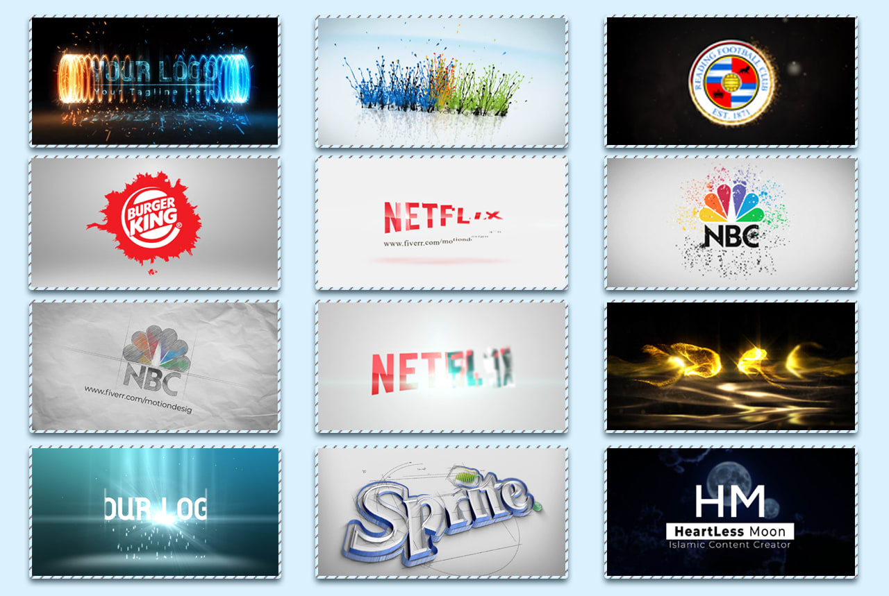Customize your intro video logo animation by Motiondesign4_u | Fiverr