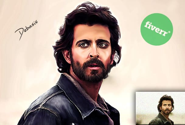 Create A Colorful Oil Painting Portrait From Your Photo By Debasis23