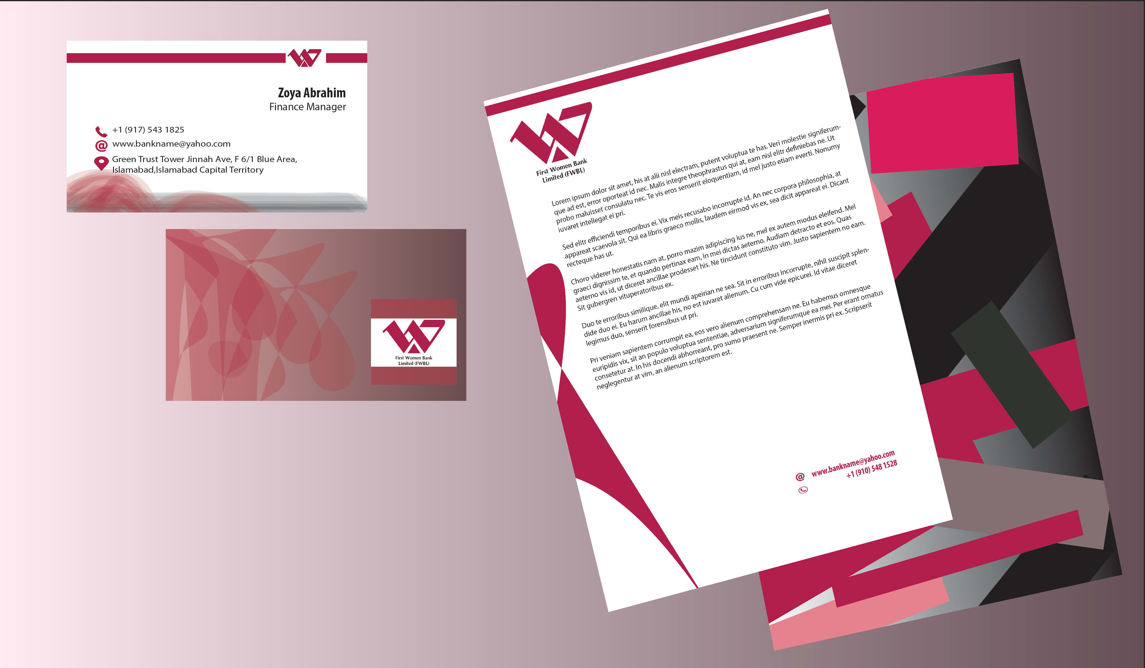 Design business card, letterhead and stationary items by Natasha_latif |  Fiverr