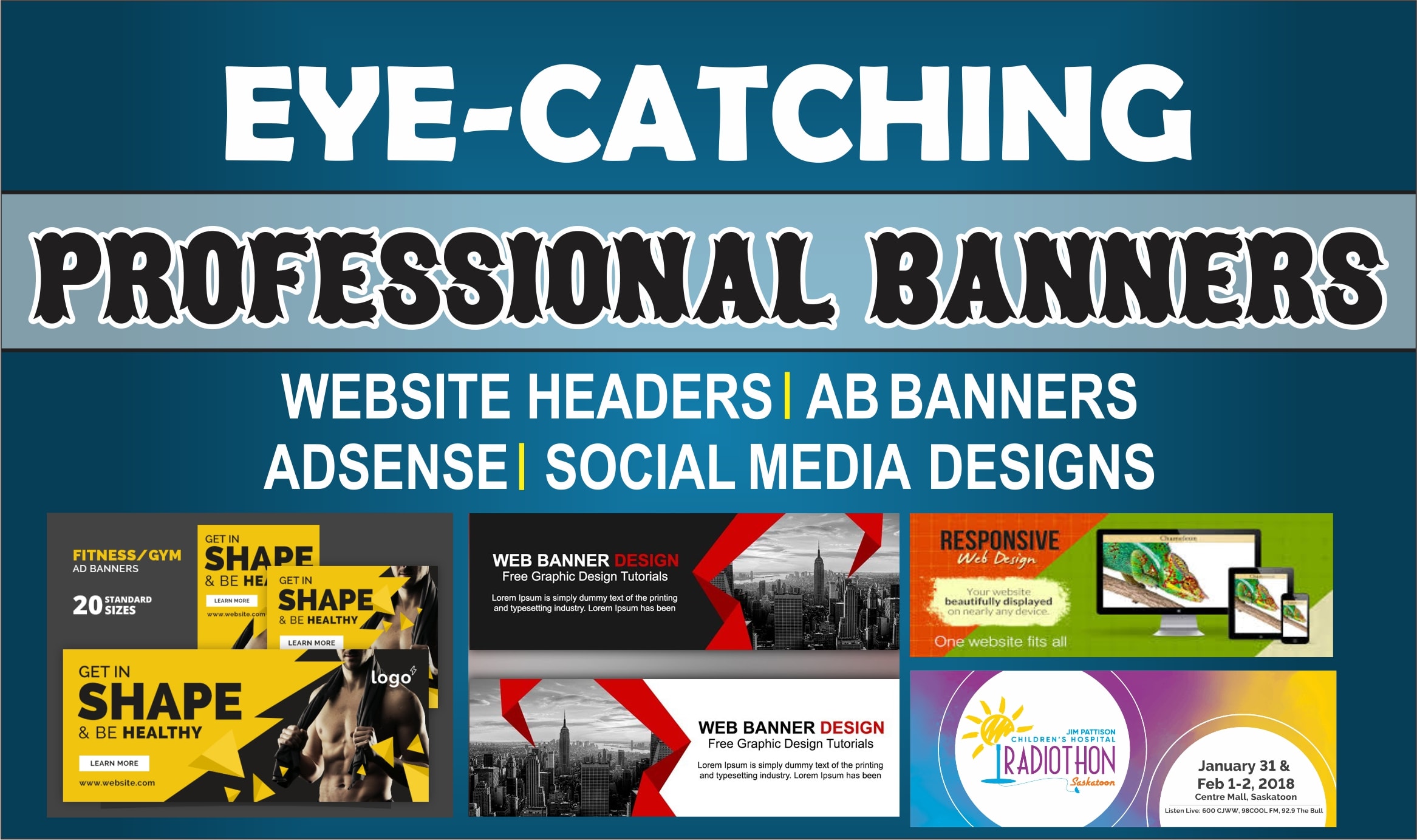 Creat Eye Caching Web Banner For You By Alhafeez08