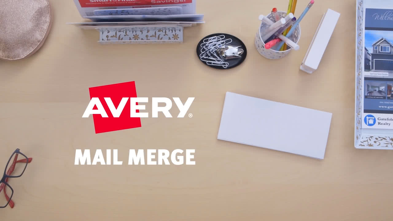 avery label mail merge from excel