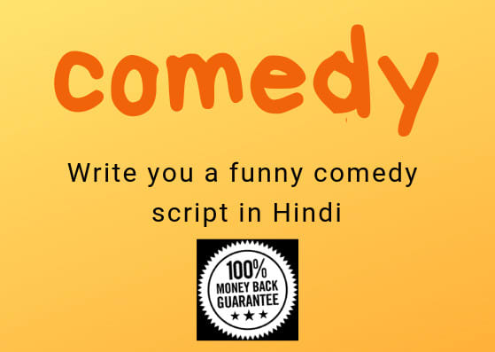 Write You A Humorous Comedy Original Hindi Content By Vineetkumar195