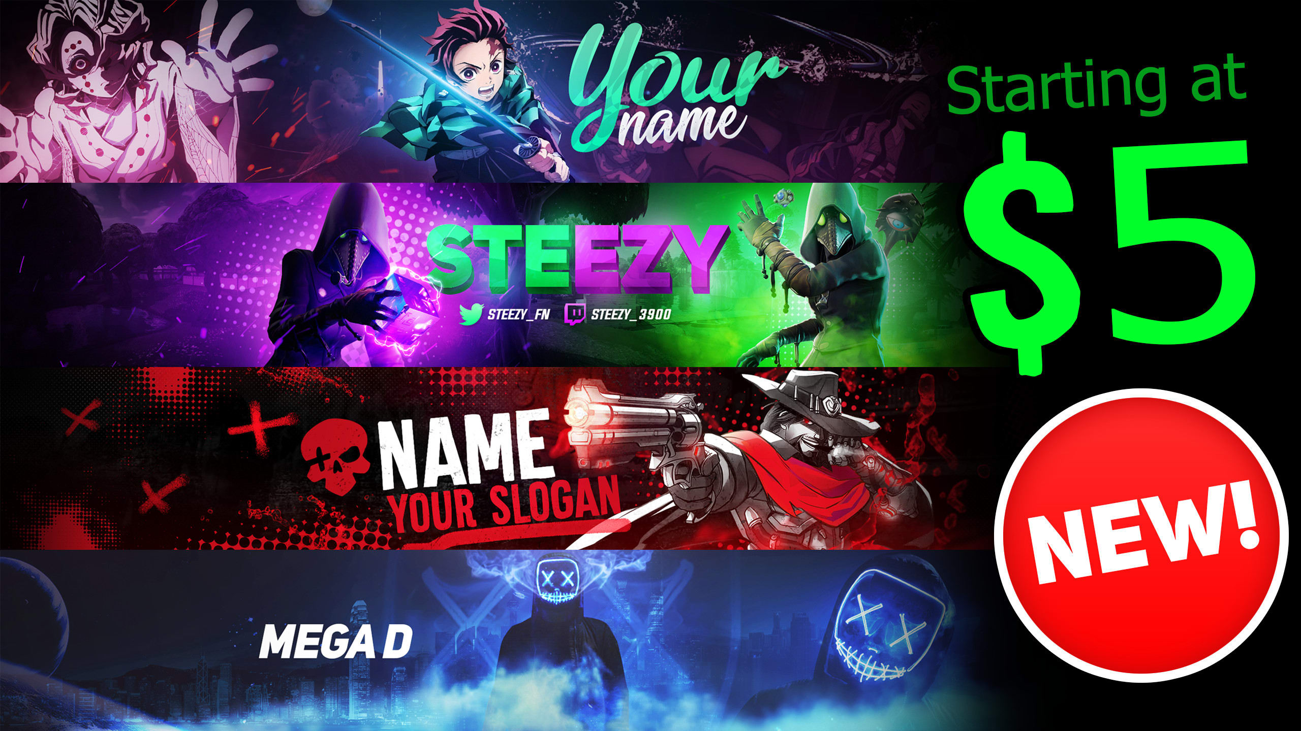 Design Original Youtube Banner Designs By Truenvy Fiverr Design Original Youtube Banner Designs By Truenvy Fiverr