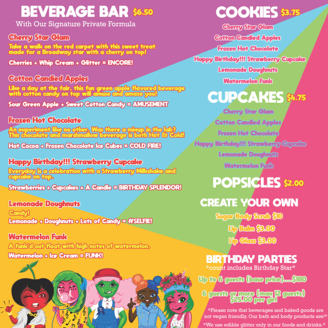 menu foods price list