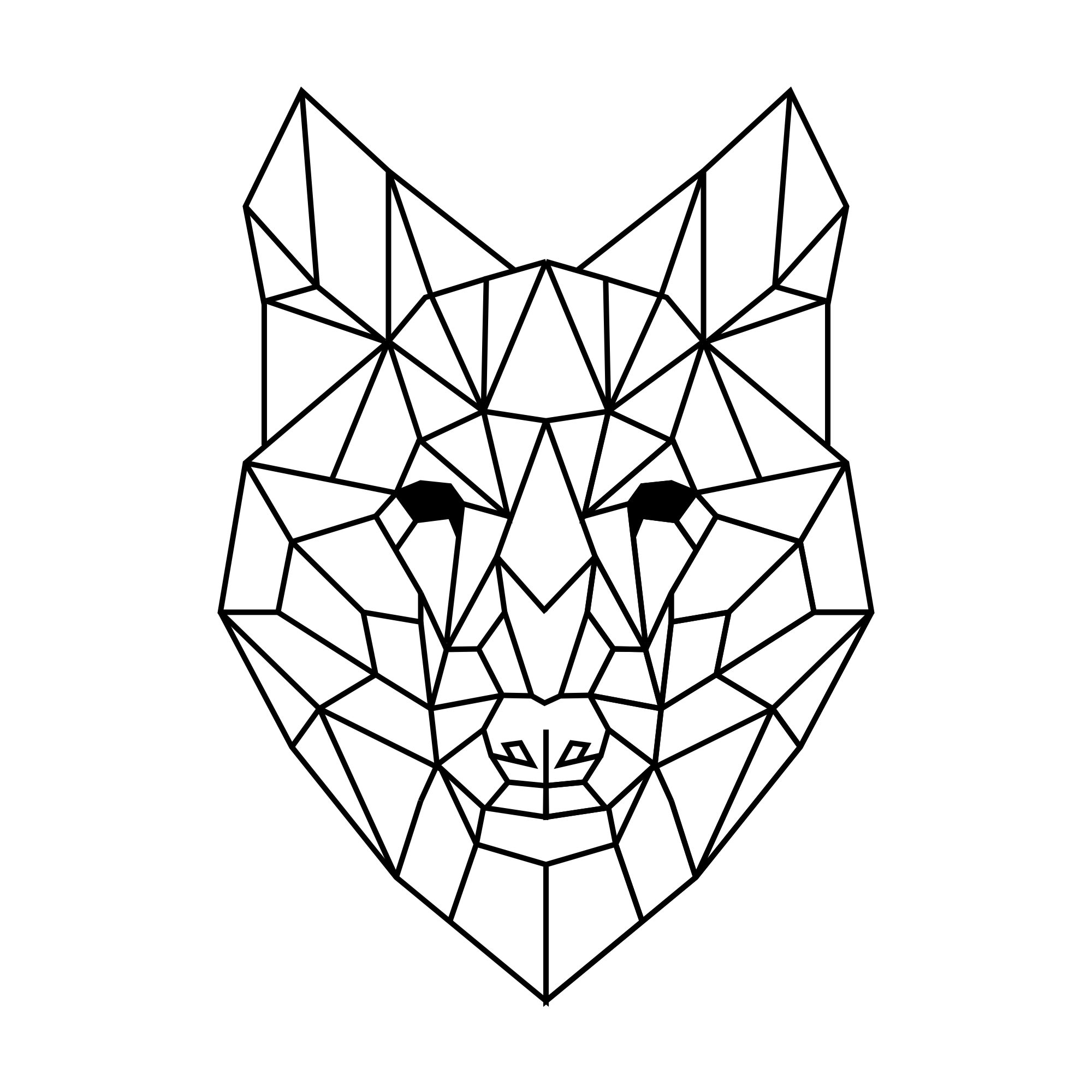 Draw a geometric or polygonal animal by Trogloditeuk | Fiverr