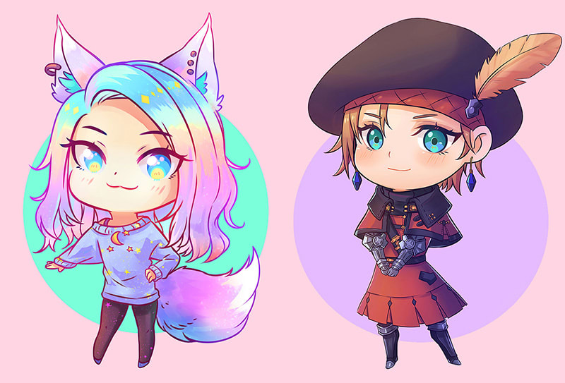 Draw cute chibi character by Susabii | Fiverr