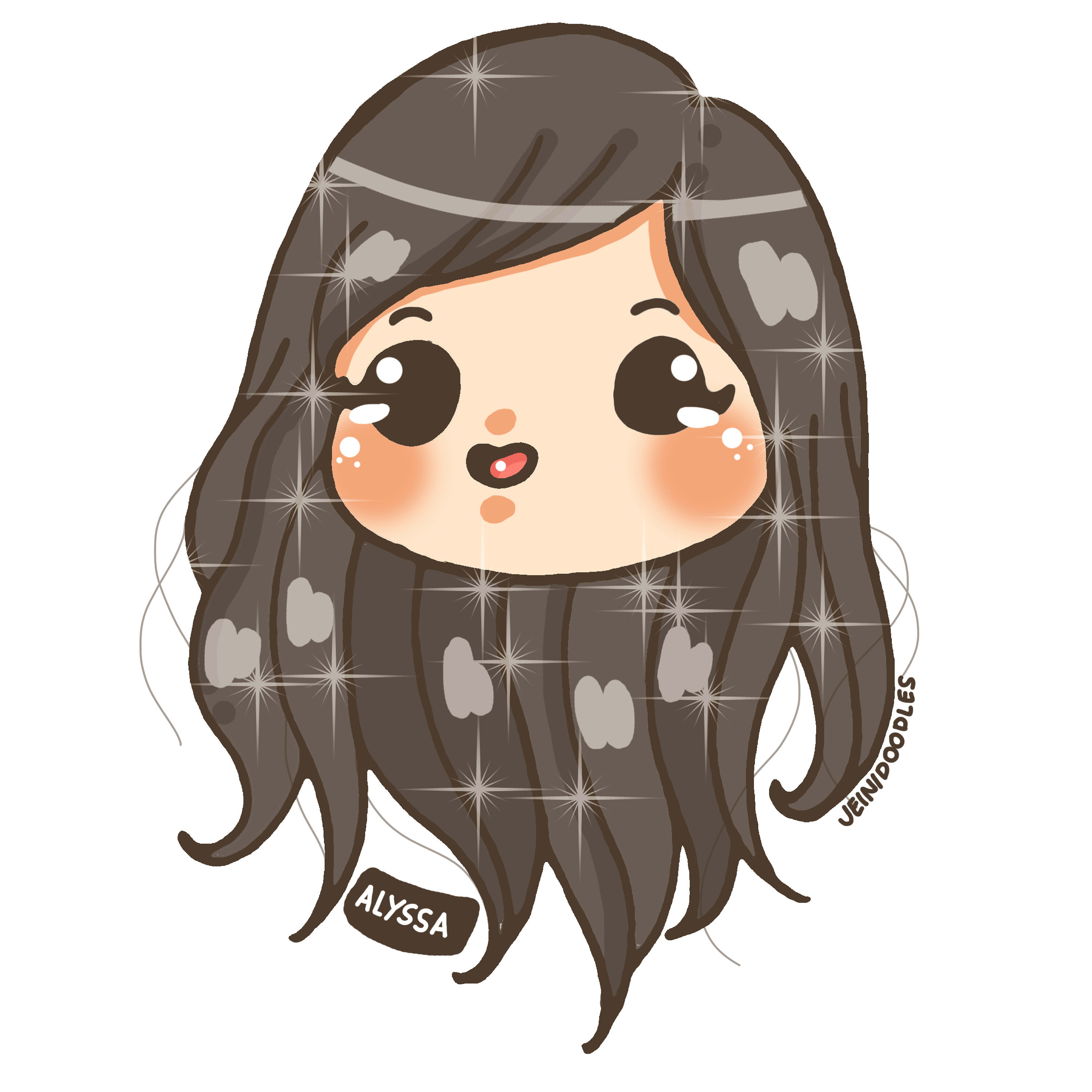 Design cute kawaii chibi head illustrations by Jeinirelova | Fiverr