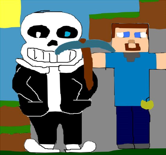 Draw Sans Undertale And Another Character For You In Any Way By Tr4shundertale Fiverr
