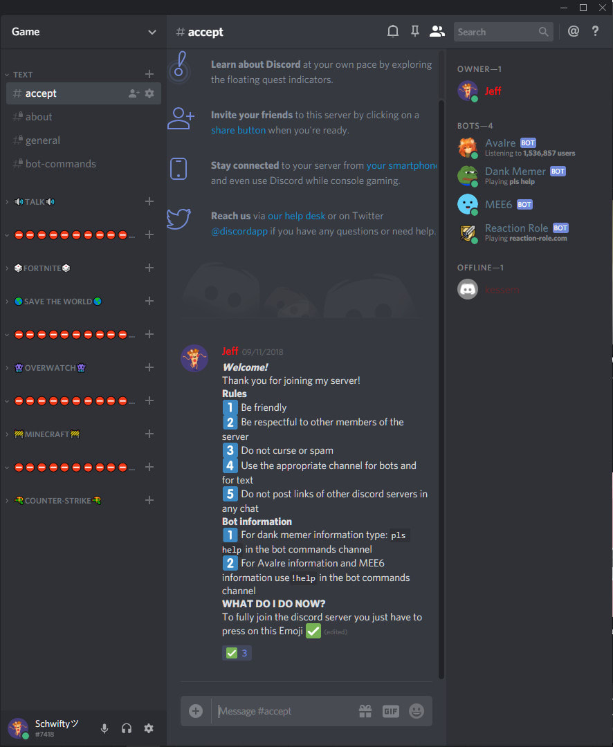Make you a good discord server by Schwiftydis | Fiverr