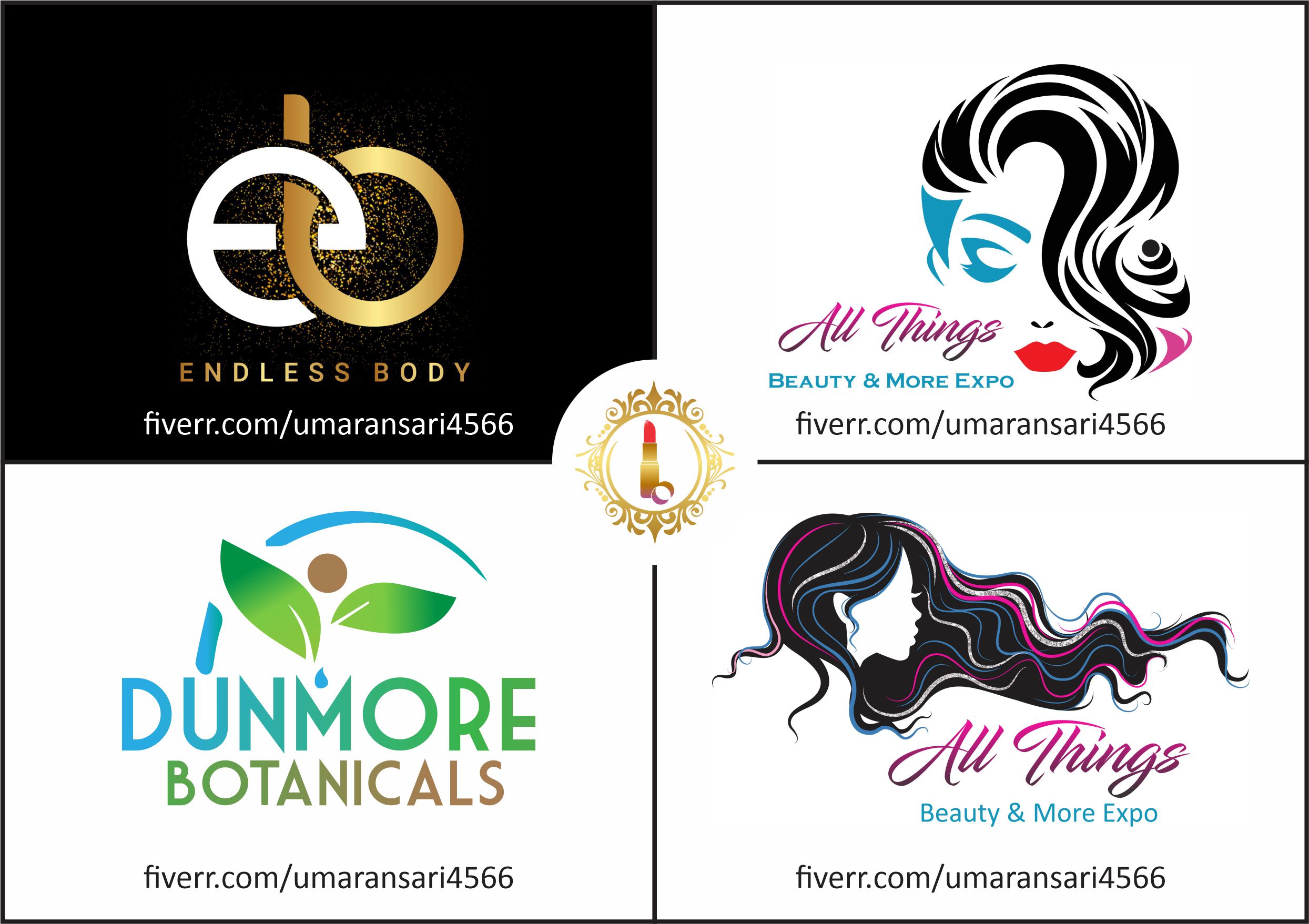Do beauty salon, hair salon logo in a creative design by Umaransari4566 |  Fiverr