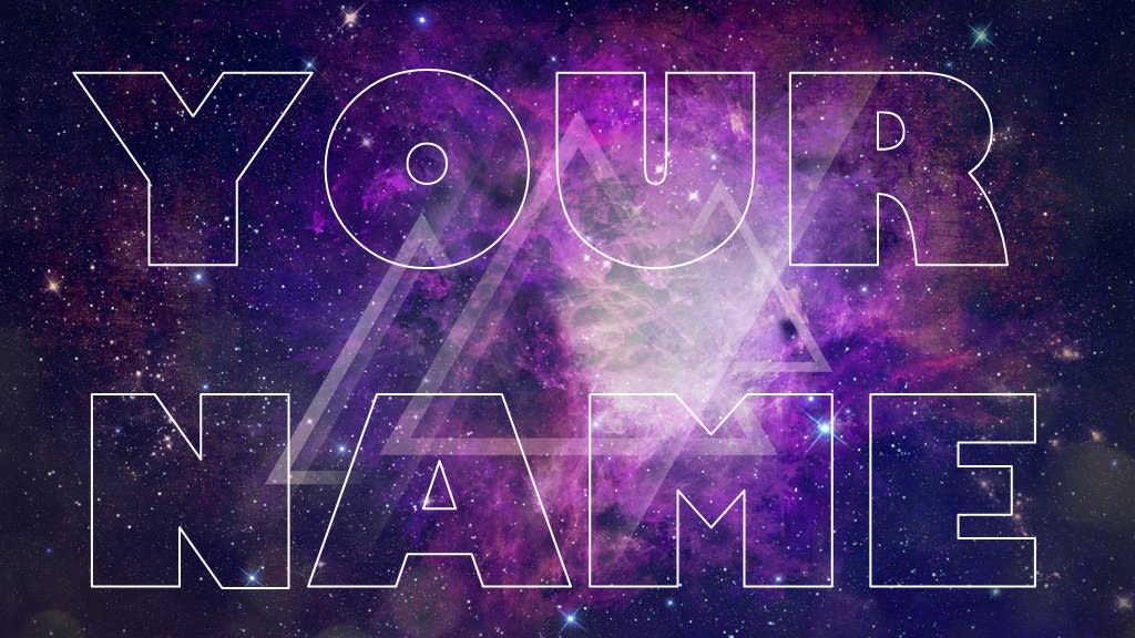 Create Galaxy Background With Your Name By Har15anwar