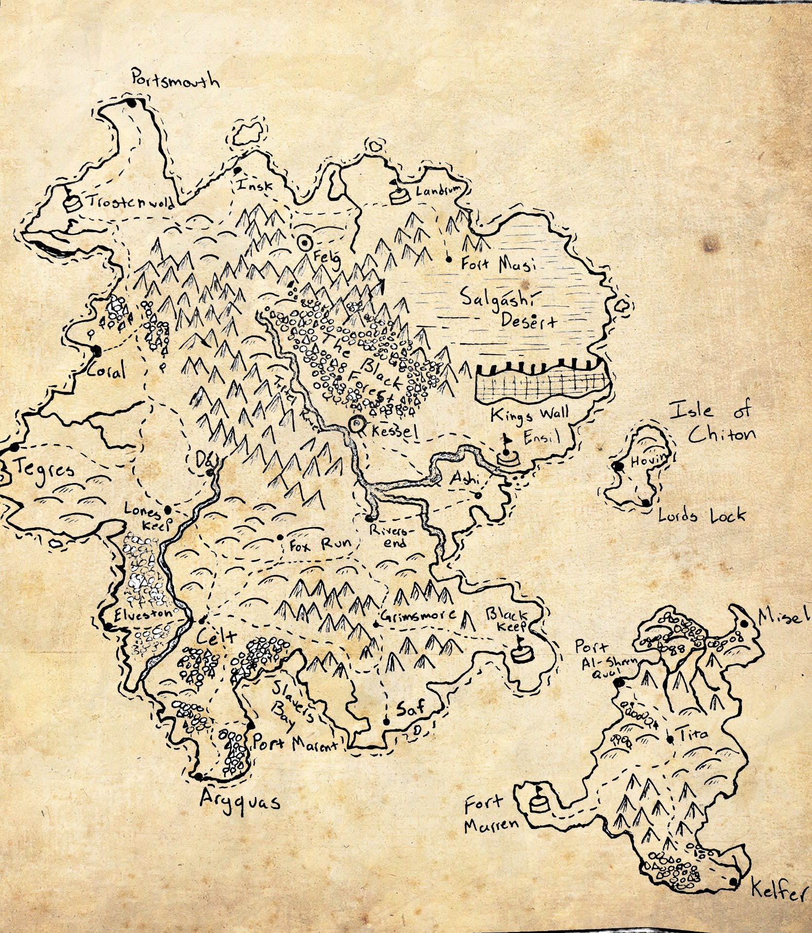 Create A Custom Hand Drawn Fantasy World Map By Fantasymaps18