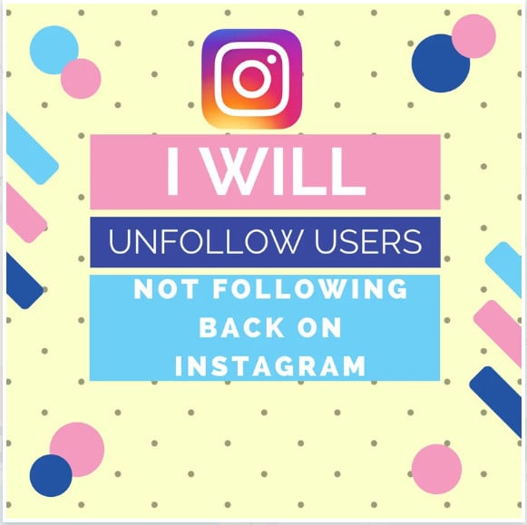 Does not follow back instagram