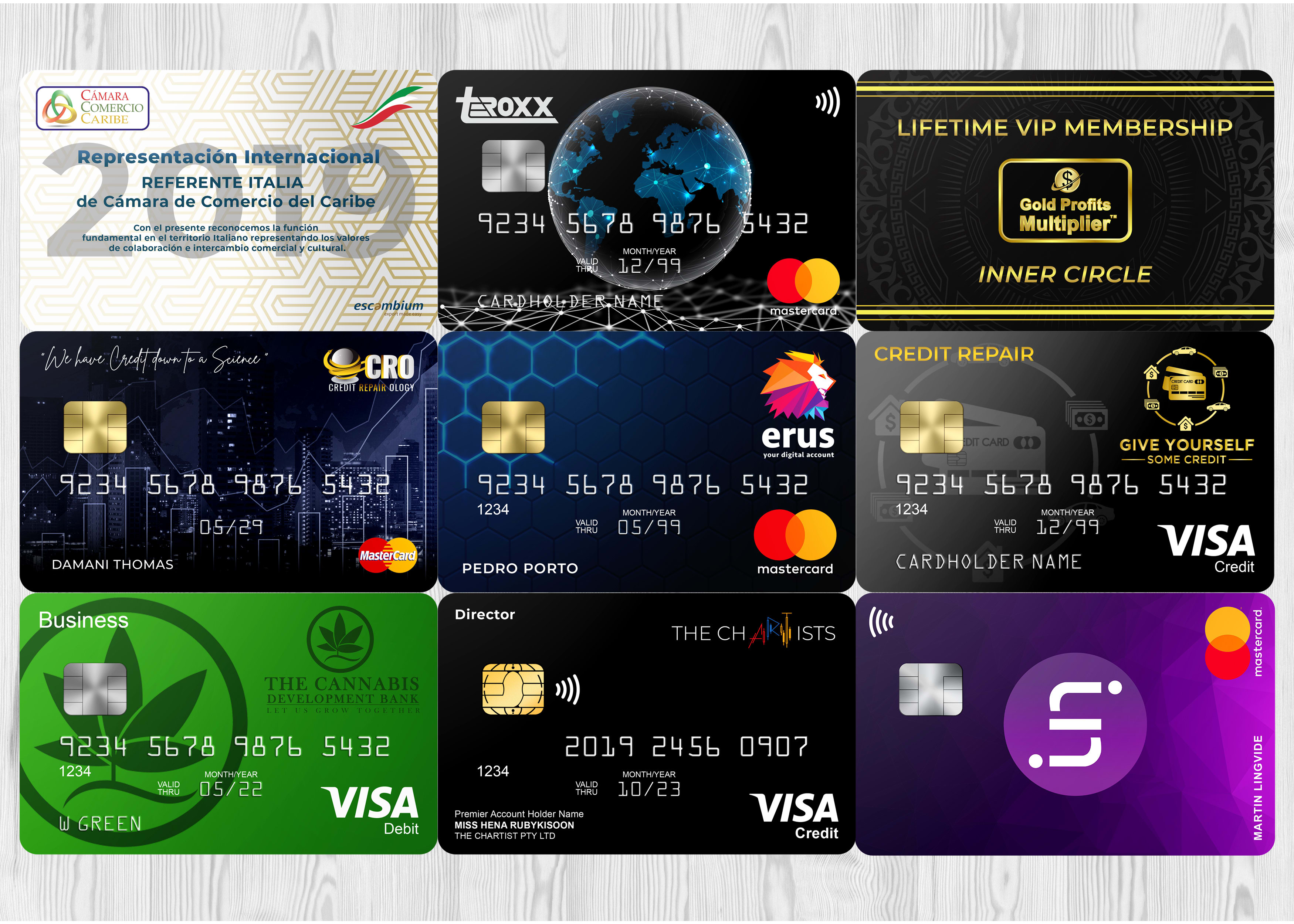 Download Design A Pro Credit Card Membership Card And Business Card By Davidcre8 Fiverr