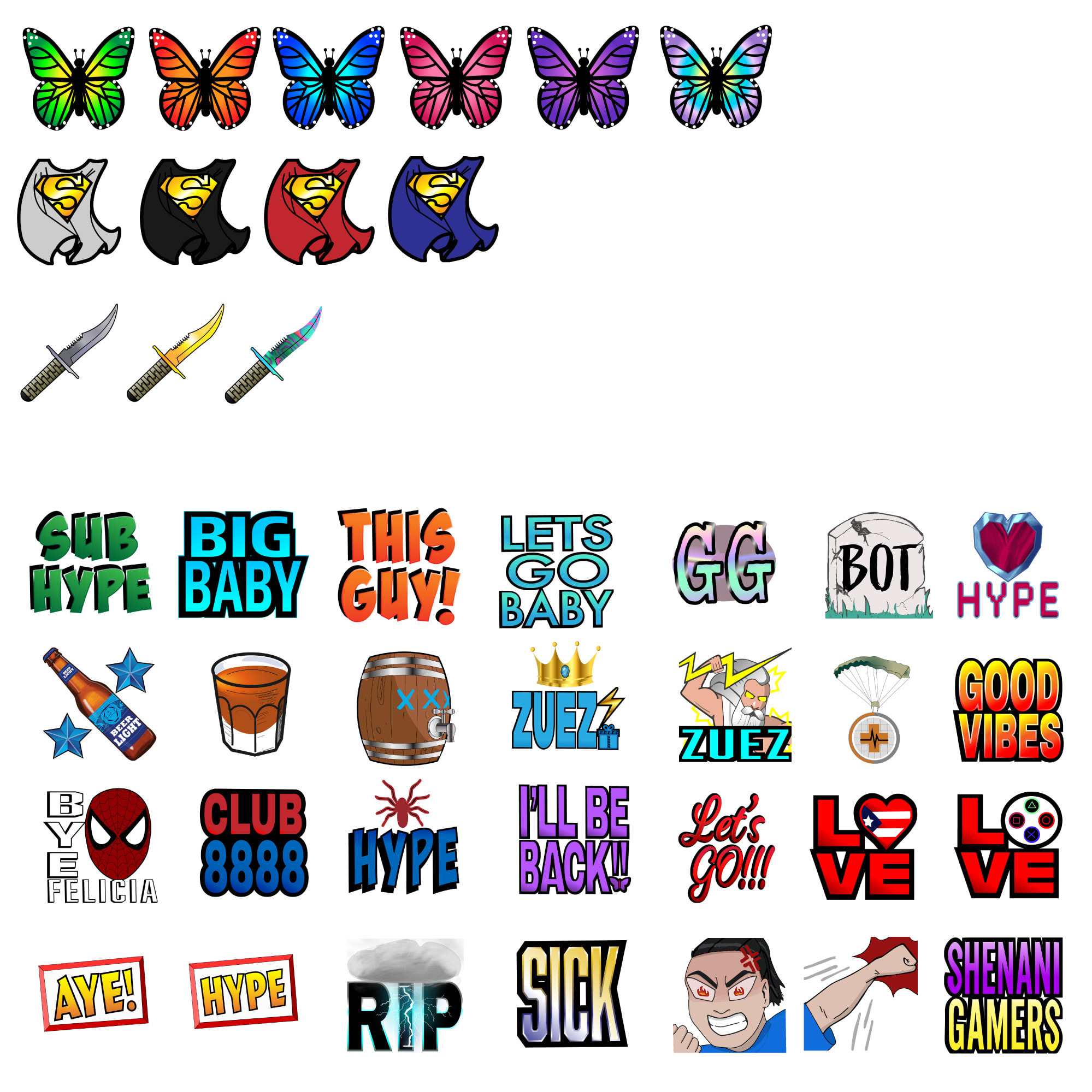 Create Emotes And Badges For You By Mamabear1769 Fiverr