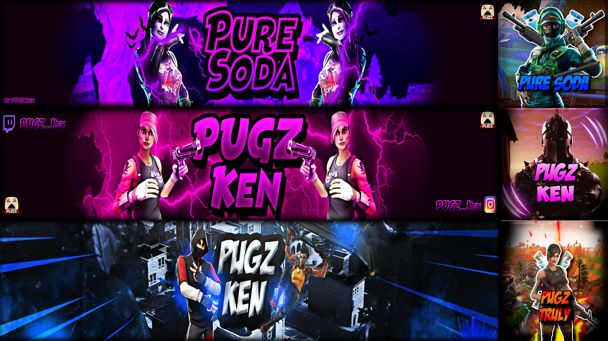 Create You A Youtube Or Twitch Fortnite Logo Or Banner By Pugz Ken Fiverr