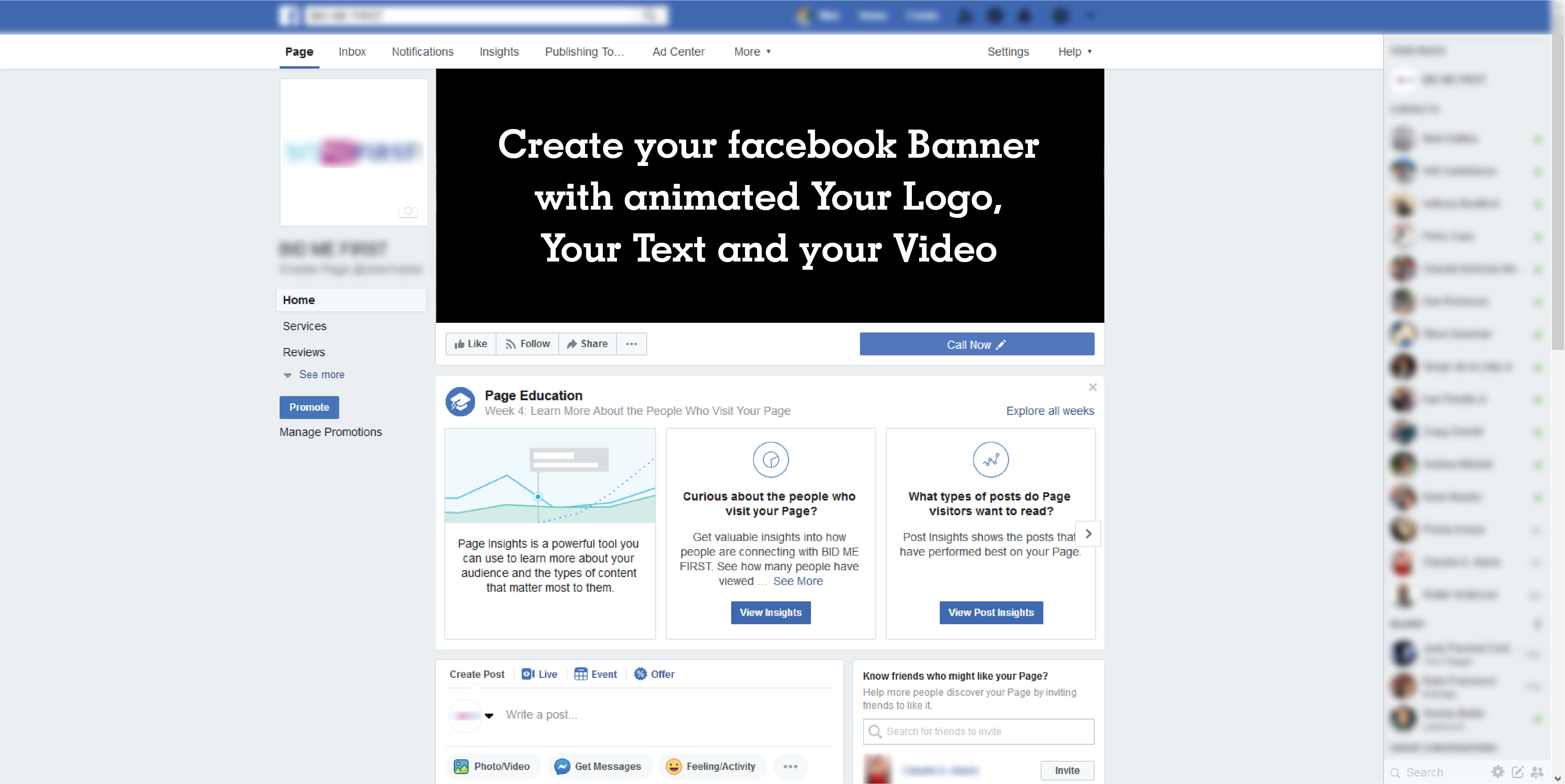 Do Facebook Video Banners By Bidmefirst