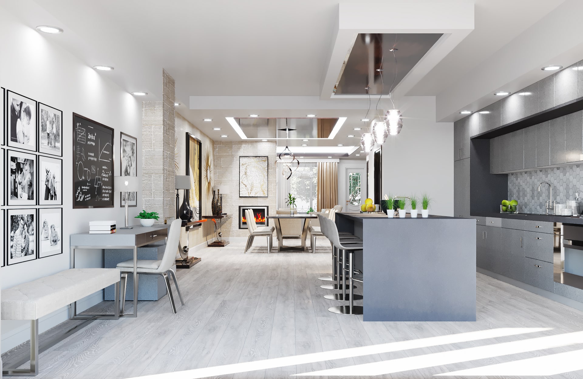 Do residential interior design, 3d modeling and visualization by Stefz2401  | Fiverr