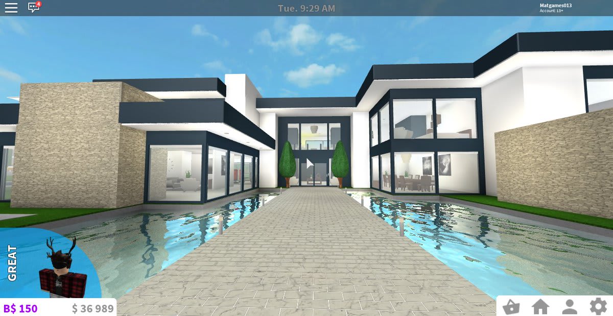 modern mansion bloxburg layout