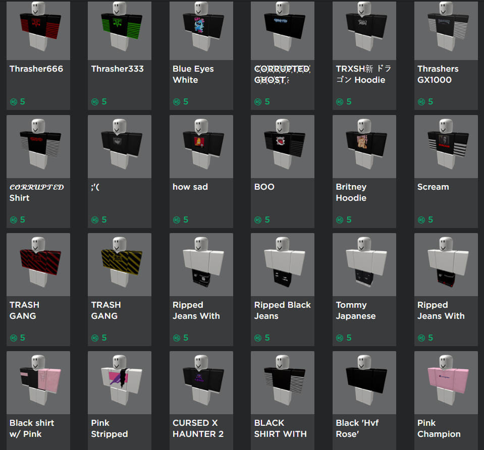 Give 1 folder with aesthetic roblox shirt templates by Themoic