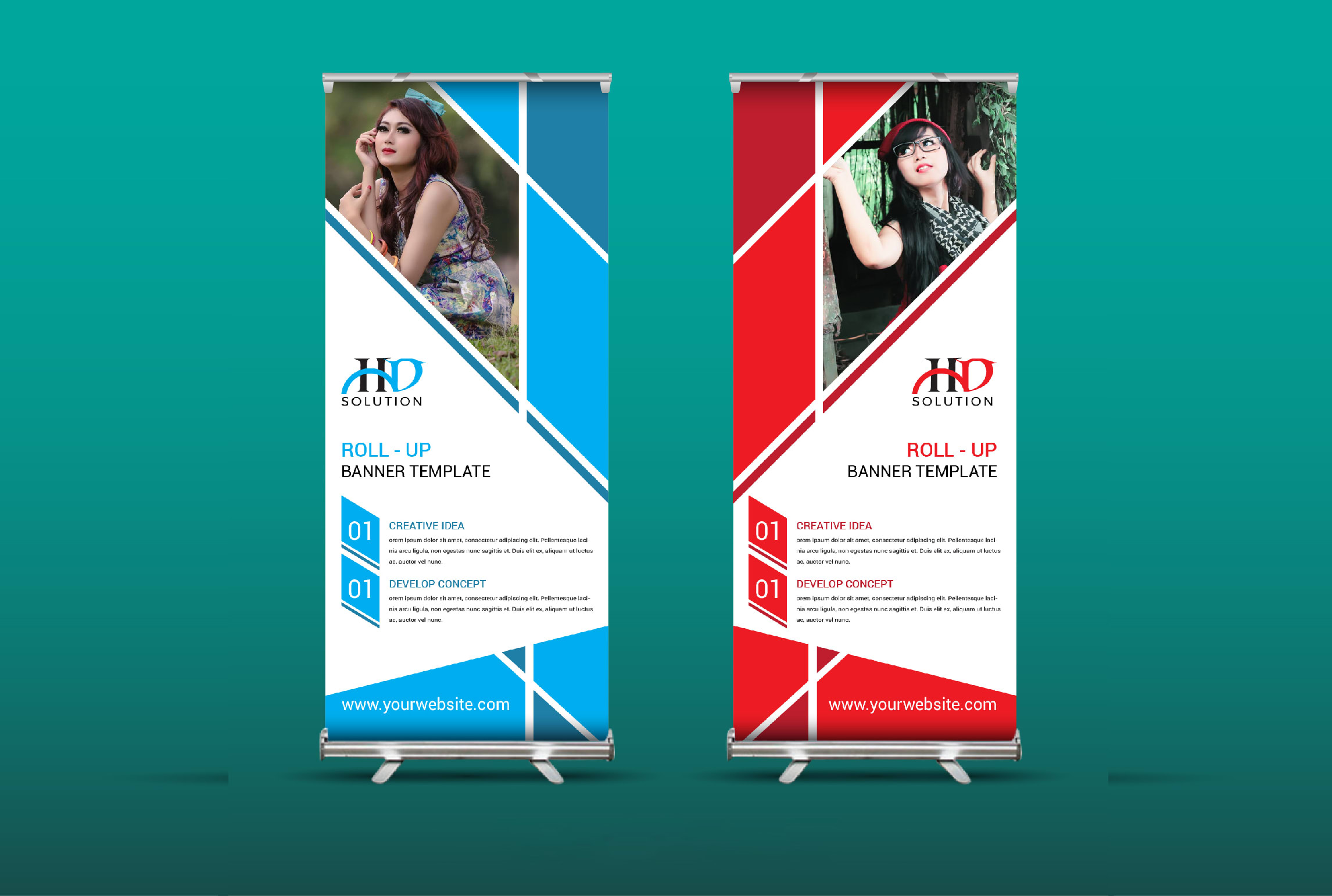 Do Outstanding Roll Up Banner Within 24 Hrs By Habibur614