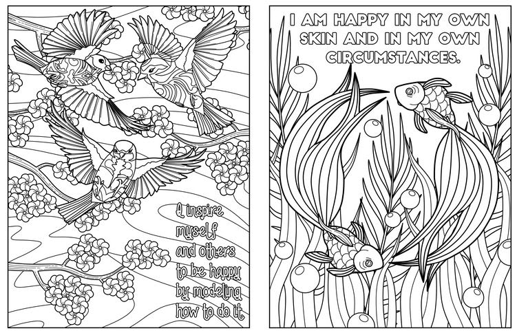 Give Printable Amazing Affirmation Adult Coloring Book Pages By Coloringlife101