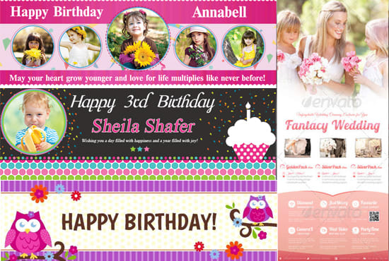 Design Birthday Banners Wedding And Anniversary Banners By