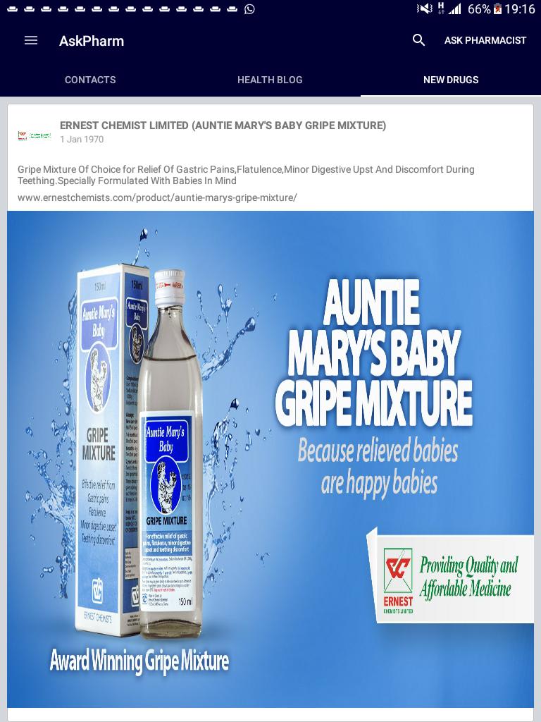 auntie mary gripe water