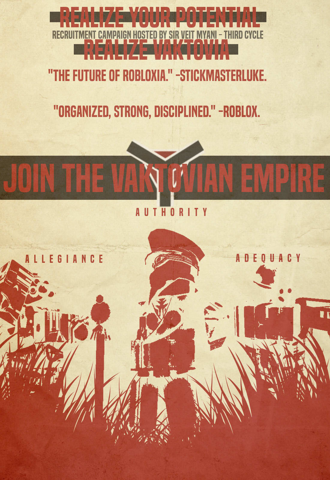Create Your Propaganda Style Poster For Any Needs By Skayrooz Fiverr - roblox propaganda poster