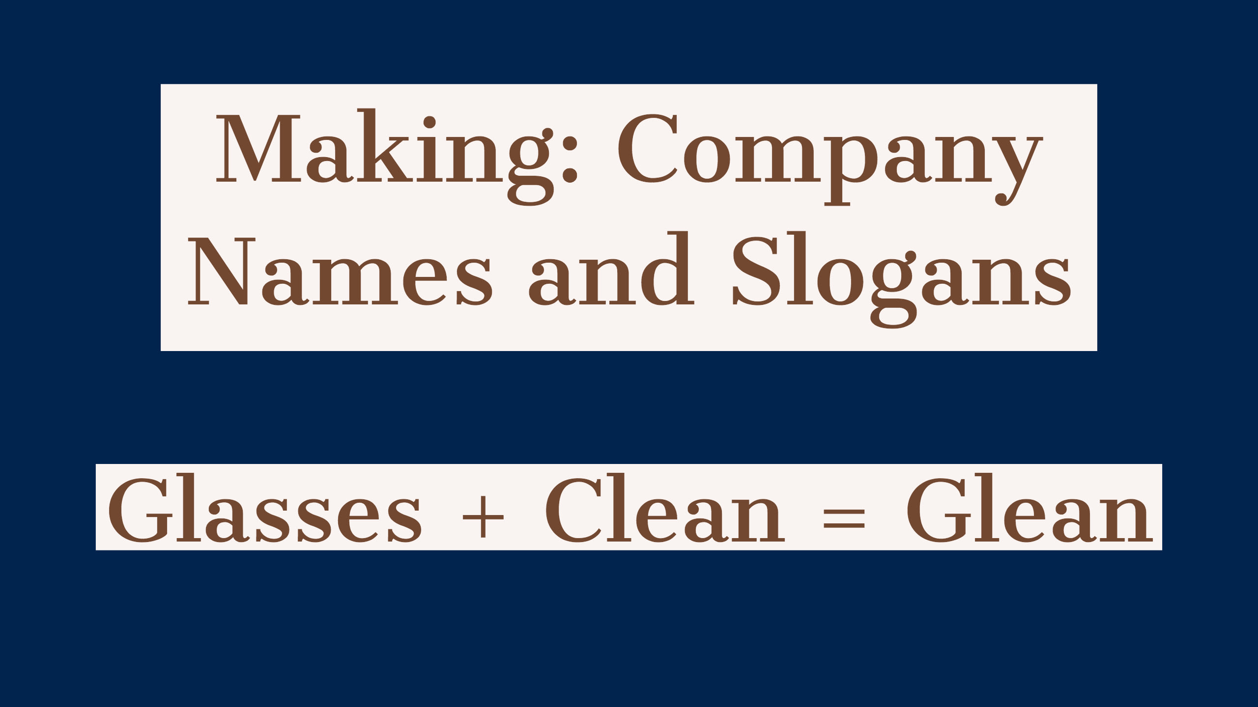 glasses company names