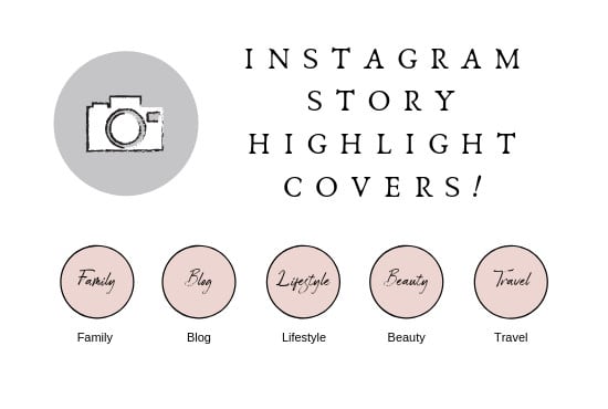 Create Beautiful Typography Instagram Story Highlight Icons By
