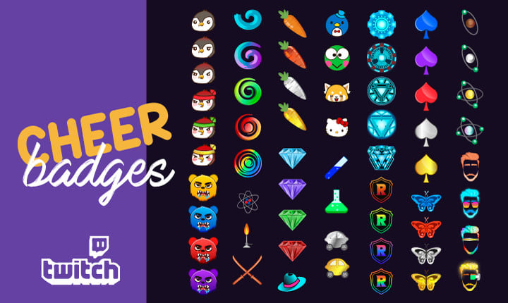 Design Bit Badges For Your Twitch By Beyondtmoon Fiverr