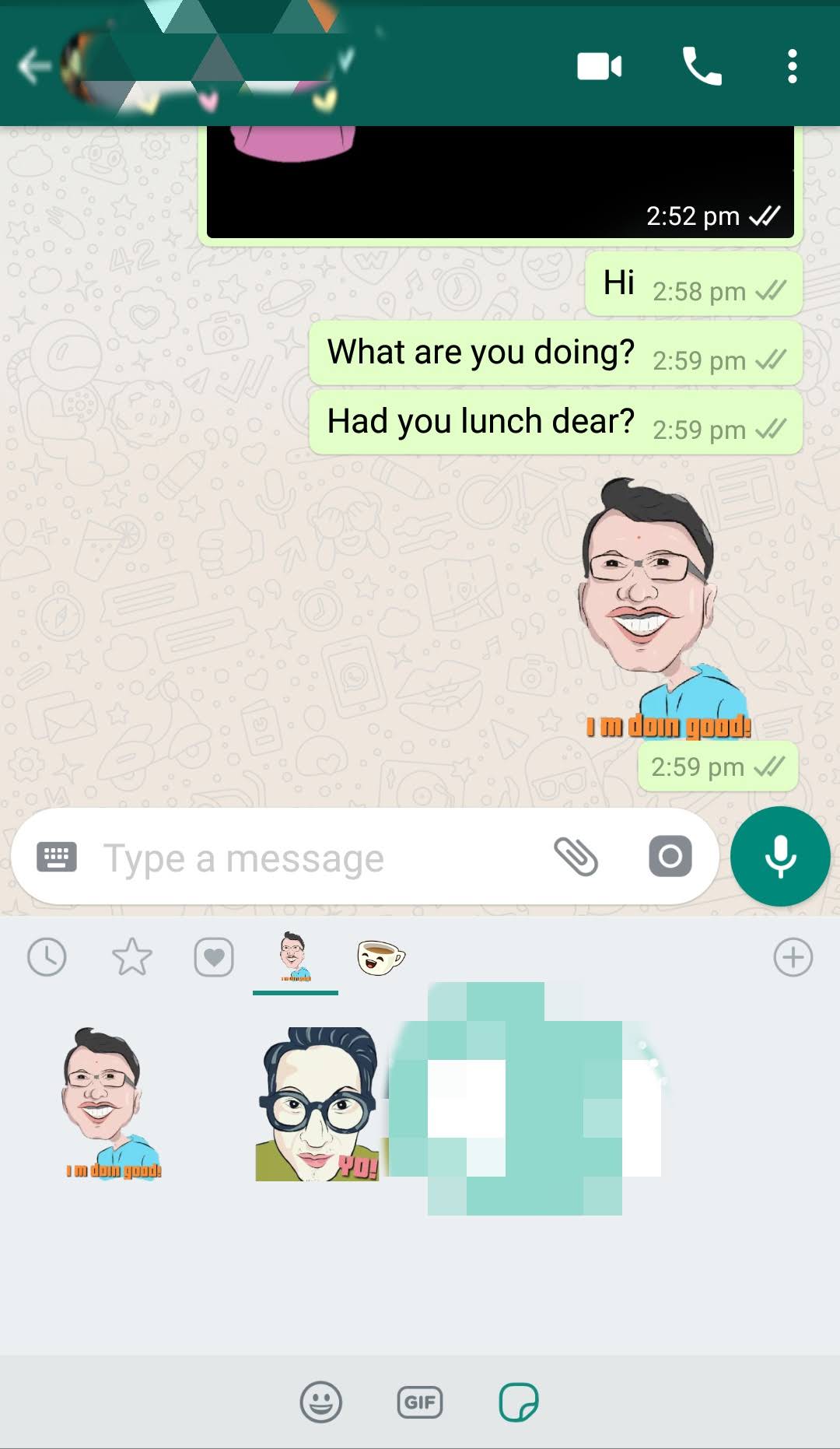 Create Whatsapp Chat Caricature Stickers For You By Abhimanyunn Fiverr