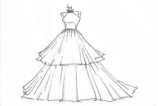 dress design drawing easy