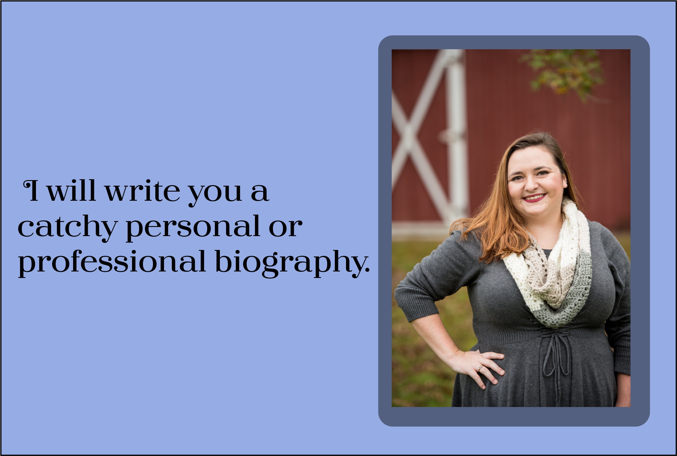 Write you a catchy personal or professional biography by Kaylak23