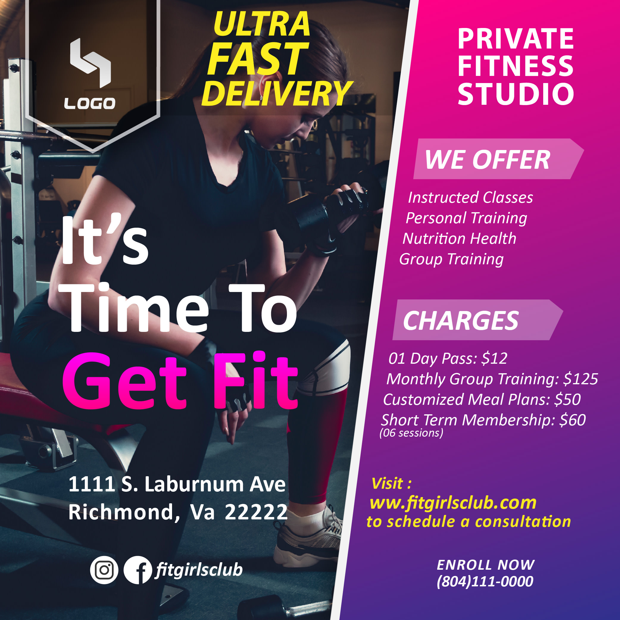 Design Professional Gym Flyer And Social Media Banner By Tahirwazirali