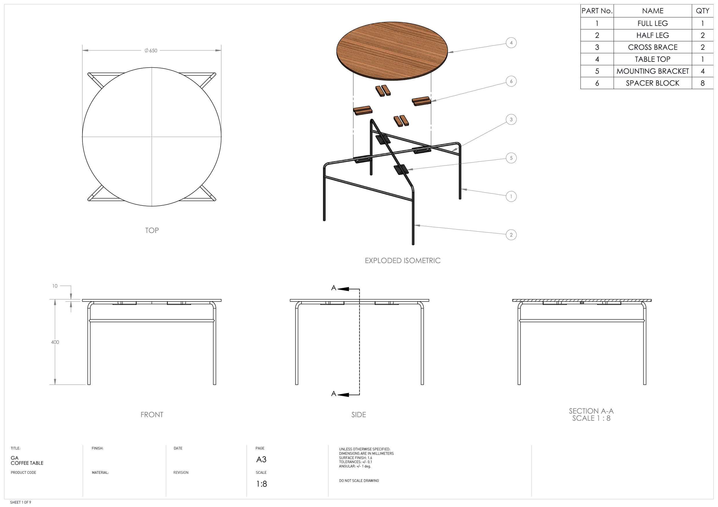 Create production drawings for your custom furniture by Ben_designer |  Fiverr