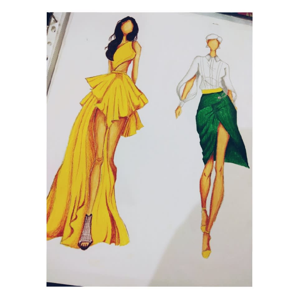 How to draw a fashion sketches like a fashion designer in 15 minutes -