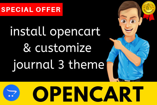 Professionally install and customize opencart journal 3 themes for 