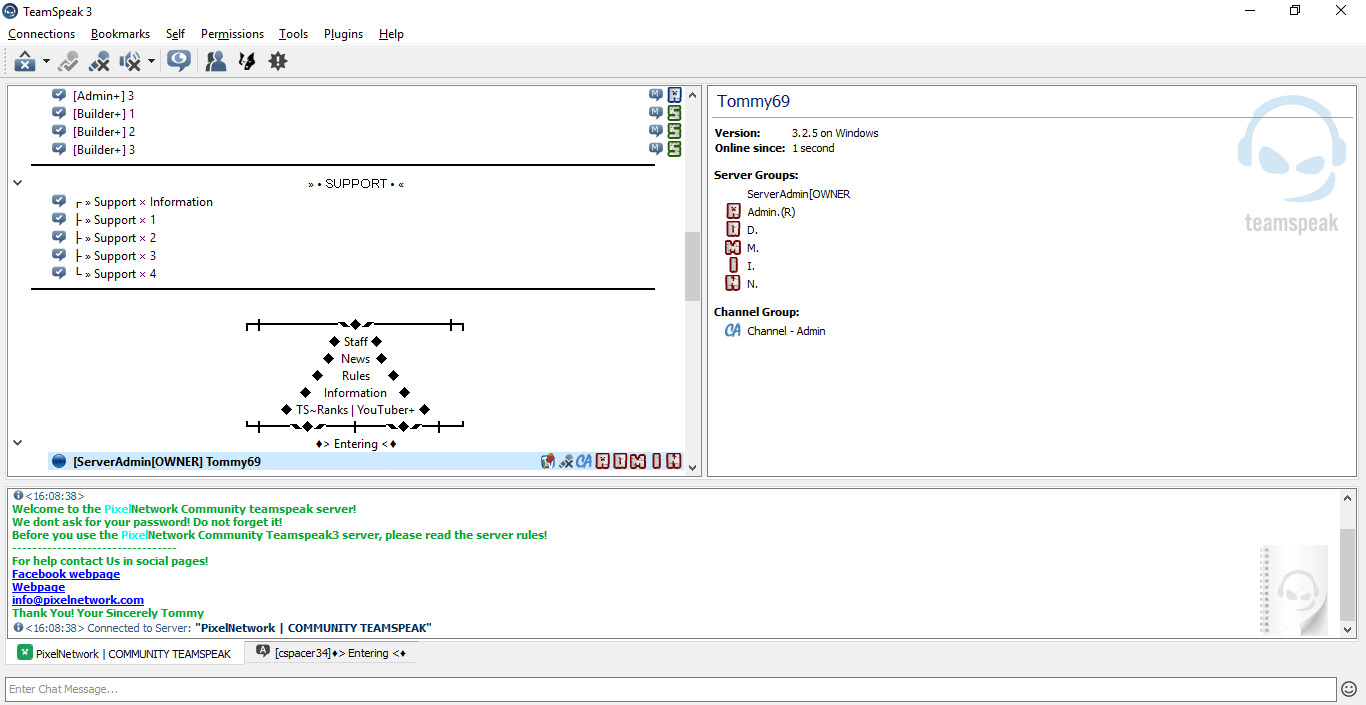 Develop Your Teamspeak3 Server By Tommy753