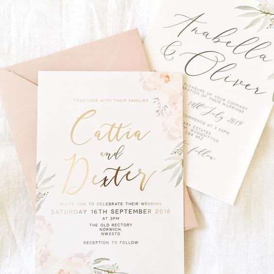 personalised wedding stationery