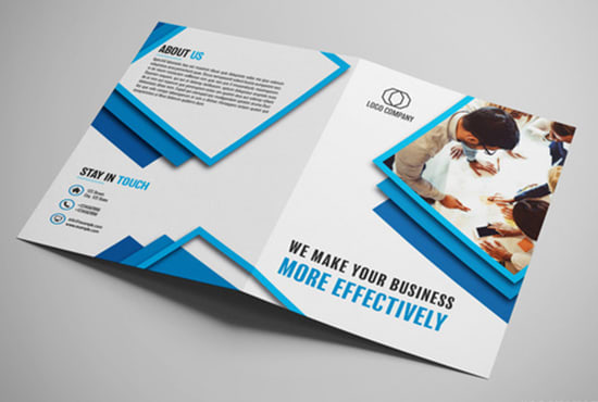 Creative Corporate Business Trifold Flyer Brochure Template, 56% OFF
