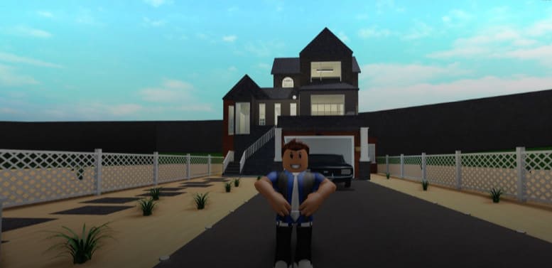 Download Enjoy the luxuries of the suburb life in Roblox Bloxburg Wallpaper