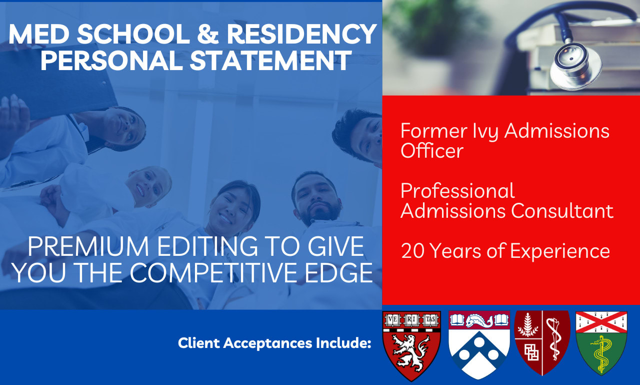 edit your medical school or residency personal statement