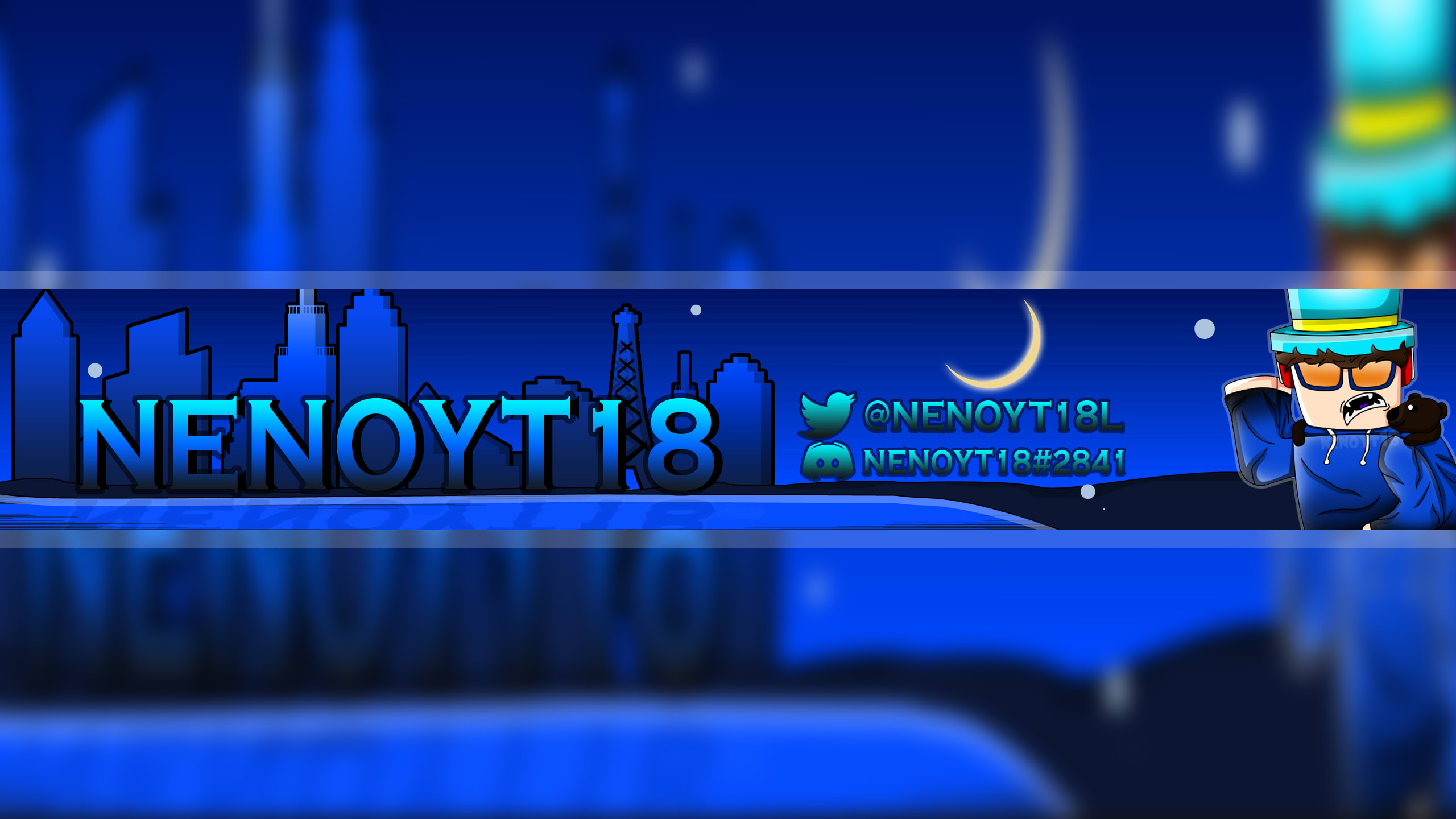 Design A Banner Digital Art Of Your Roblox Character By Nenoyt18 - blue roblox character