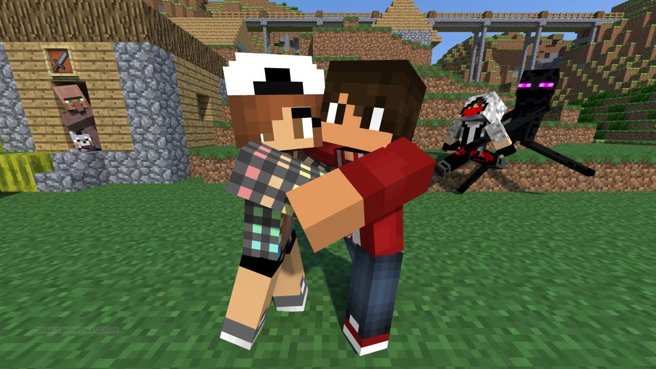 playing minecraft with girlfriend